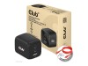 Club 3D CAC-1913 - Netzteil - GaN Technology, Triple Port - 65 Watt - 5 A - PD 3.0, PD/PPS - 3 Ausgabeanschlussstellen (USB Typ A, 2 x USB-C)