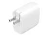 Belkin BoostCharge Pro - Netzteil - 60 Watt - 2.7 A - Fast Charge, Power Delivery 3.1 - 2 Ausgabeanschlussstellen (2 x USB-C)