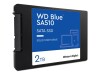 WD Blue SA510 WDS200T3B0A - SSD - 2 TB - intern - 2.5" (6.4 cm)