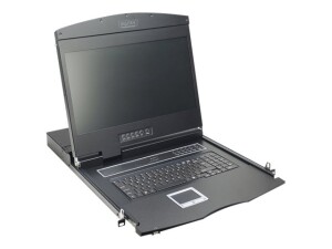 DIGITUS 19" LCD KVM Konsole, 8-Port VGA, deutsche...
