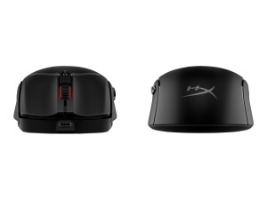 HyperX Pulsefire Haste 2 - Maus - optisch - 6 Tasten - kabellos, kabelgebunden - 2.4 GHz, Bluetooth 5.0 - kabelloser Empfänger (USB)