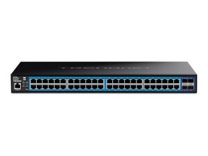 TRENDnet TEG-3524S - Switch - Smart - 48 x 10/100/1000 +...