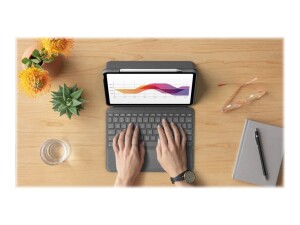 Logitech Folio Touch - Tastatur und Foliohülle - mit...