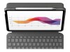 Logitech Folio Touch - Tastatur und Foliohülle - mit Trackpad - hinterleuchtet - Apple Smart connector - AZERTY - Französisch - Oxford Gray - für Apple 10.9-inch iPad Air (4. Generation, 5. Generation)