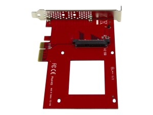 StarTech.com U.2 auf PCIe Adapter für 2,5" U.2 NVMe SSD - SFF 8639 - 4x PCI Express 3.0 - NVMe PCIe Adapter - U.2 PCIe Karte - Schnittstellenadapter - 2.5" (6.4 cm)