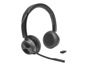 Poly Savi 7320 UC - Headset-System - On-Ear - DECT