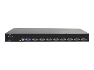 StarTech.com 8 Port 1U Rackmount USB KVM Switch Kit with...