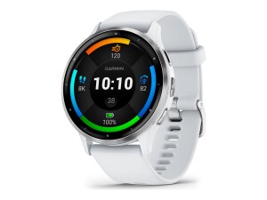 Garmin Venu 3 - 45 mm - verstärktes Polymer Whitestone - intelligente Uhr mit Band - Silikon - Handgelenkgröße: 135-200 mm - Anzeige 3.54 cm (1.4")