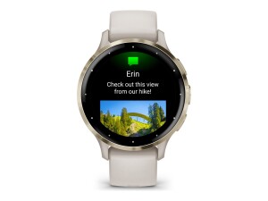Garmin Venu 3S - 41 mm - Ivory - intelligente Uhr mit Band - Silikon - Handgelenkgröße: 110-175 mm - Anzeige 3.04 cm (1.2")