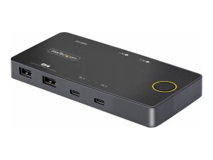 StarTech.com 2-Port USB-C KVM Switch, Single-4K 60Hz HDMI...