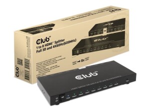 Club 3D CSV-1383 - Video-/Audio-Splitter - 8 x HDMI