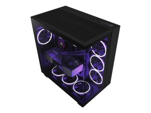 NZXT H series H9 Flow - Mid tower - ATX - Seitenteil mit...