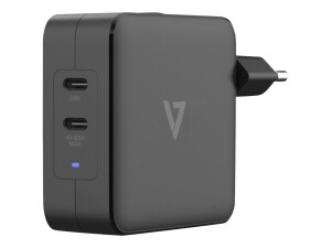 V7 Netzteil - 3 A - 2 Ausgabeanschlussstellen (24 pin USB-C)