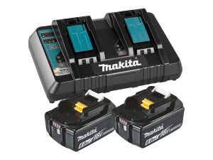 Makita DC18RD - Batterieladegerät + Batterie 2 x