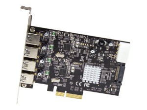 StarTech.com 4-Port USB PCIe Adapter - 10 Gbit/s USB...