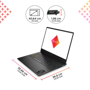 HP OMEN Transcend by HP 16-u0095ng - Intel Core i9 13900HX - Win 11 Home - GeForce RTX 4070 - 32 GB RAM - 1 TB SSD NVMe, TLC - 40.6 cm (16")