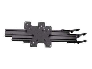 Next Level Racing Elite Add On - Aufstellung - für 3 Monitore - stranggepresstes Aluminium - Carbon Grey - Bildschirmgröße: 53.3-109.2 cm (21"-43")