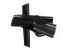 Next Level Racing Elite Add On - Aufstellung - für 3 Monitore - stranggepresstes Aluminium - Carbon Grey - Bildschirmgröße: 53.3-109.2 cm (21"-43")