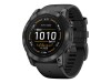 Garmin epix Pro - Standard Edition - 51 mm - slate gray fiber-reinforced polymer - intelligente Uhr mit Band - Silikon - schwarz - Handgelenkgröße: 127-210 mm - Anzeige 3.556 cm (1.4")