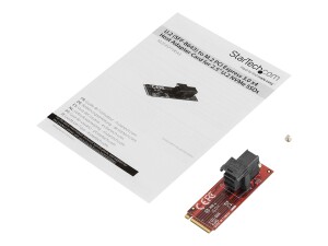 StarTech.com U.2 (SFF-8643) auf M.2 PCI Express 3.0 x4 Adapterkarte für 2,5" U.2 NVMe SSD - Schnittstellenadapter - 2.5" (6.4 cm)