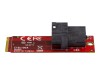 StarTech.com U.2 (SFF-8643) auf M.2 PCI Express 3.0 x4 Adapterkarte für 2,5" U.2 NVMe SSD - Schnittstellenadapter - 2.5" (6.4 cm)