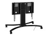 celexon Expert Adjust-4286MB - Wagen - für Flachbildschirm - eloxiertes Aluminium - Schwarz, RAL 9005 - Bildschirmgröße: von 106,7 cm (ab 42")