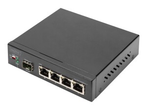 DIGITUS 4-Port Gigabit Network Switch, 1 SFP Uplink