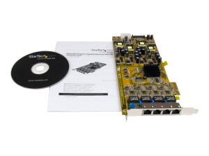 StarTech.com 4 Port Gigabit Power over Ethernet PCI...