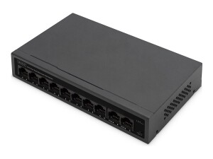 DIGITUS 8- Port Fast Ethernet PoE Netzwerkswitch,...