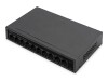 DIGITUS 8- Port Fast Ethernet PoE Netzwerkswitch, Desktop, unmanaged, 60 W, af/at