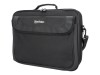 Manhattan Cambridge Laptop Bag 15.6", Clamshell Design, Black, LOW COST, Accessories Pocket, Document Compartment on Back, Shoulder Strap (removable)