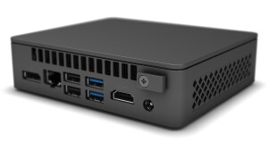 Intel Next Unit of Computing 11 Essential Kit - NUC11ATKC2 - Barebone - Mini-PC - 1 x Celeron N4505 / 2 GHz - RAM 0 GB - Flash - eMMC 64 GB - UHD Graphics - 1GbE - WLAN: 802.11a/b/g/n/ac, Bluetooth 5.0