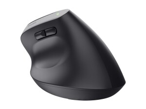 Trust Bayo+ - Vertikale Maus - ergonomisch - Für Rechtshänder - optisch - 6 Tasten - kabellos - 2.4 GHz - kabelloser Empfänger (USB)