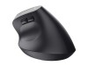 Trust Bayo+ - Vertikale Maus - ergonomisch - Für Rechtshänder - optisch - 6 Tasten - kabellos - 2.4 GHz - kabelloser Empfänger (USB)