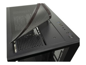 Inter-Tech C-501 Aspect - Tower - mini ITX / micro ATX - Seitenteil mit Fenster (gehärtetes Glas)