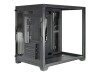 Inter-Tech C-501 Aspect - Tower - mini ITX / micro ATX - Seitenteil mit Fenster (gehärtetes Glas)