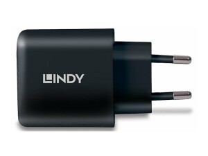 Lindy Netzteil - GaN - 65 Watt - 3 A - PD 3.0, PD/PPS (24 pin USB-C)