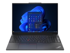 Lenovo ThinkPad E16 Gen 2 21MA - 180°-Scharnierdesign - Intel Core Ultra 7 155H / 1.4 GHz - Win 11 Pro - Intel Arc Graphics - 32 GB RAM - 1 TB SSD TCG Opal Encryption 2, NVMe - 40.6 cm (16")