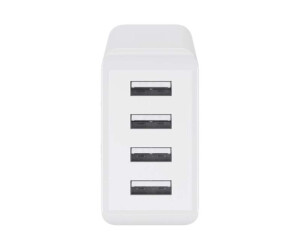 Goobay Netzteil - 30 Watt - 3 A - 4 Ausgabeanschlussstellen (4 x USB)