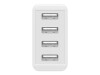 Goobay Netzteil - 30 Watt - 3 A - 4 Ausgabeanschlussstellen (4 x USB)