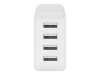 Goobay Netzteil - 30 Watt - 3 A - 4 Ausgabeanschlussstellen (4 x USB)