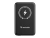 Verbatim Charge n Go - Induktive Power Bank - Magnethalterung - Li-Pol - 10000 mAh - 20 Watt - 2.4 A - Apple Fast Charge, PD 3.0, QC 3.0, Apple 2.4A, USB BC 1.2 (24 pin USB-C)
