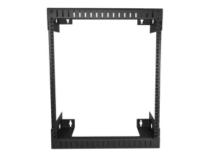 StarTech.com 12 HE wandmontage Server Rack - 30,5cm tief - Open Frame - Netzwerk Rack - 2 Post Rack - Schrank - geeignet für Wandmontage - Schwarz - 12U - 30.5 cm (12")