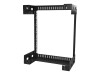 StarTech.com 12 HE wandmontage Server Rack - 30,5cm tief - Open Frame - Netzwerk Rack - 2 Post Rack - Schrank - geeignet für Wandmontage - Schwarz - 12U - 30.5 cm (12")