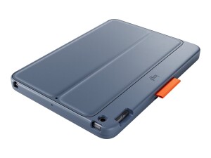 Logitech Rugged Lite - Tastatur und Foliohülle - kabellos - Bluetooth LE - Classic Blue - für Apple 10.2-inch iPad (7. Generation, 8. Generation, 9. Generation)