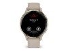 Garmin Venu 3S - 41 mm - French Gray - intelligente Uhr mit Band - Silikon - Handgelenkgröße: 110-175 mm - Anzeige 3.04 cm (1.2")