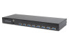 DIGITUS 17" LCD KVM Konsole, 8-Port VGA, deutsche Tastatur