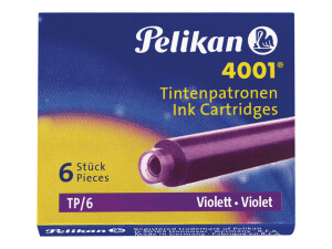 Pelikan 4001 TP/6 - Tintenpatrone - Violett (Packung mit 6)