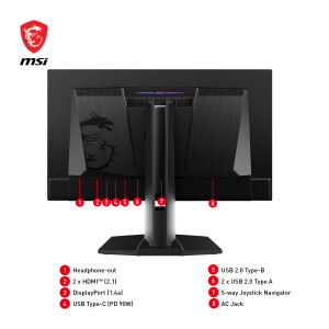 MSI MPG 271QRXDE QD-OLED - OLED-Monitor - Gaming - 67.3 cm (26.5")