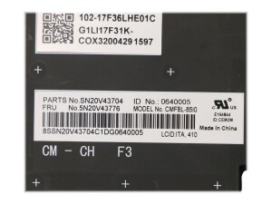 Lenovo Chicony - Ersatztastatur Notebook - hinterleuchtet